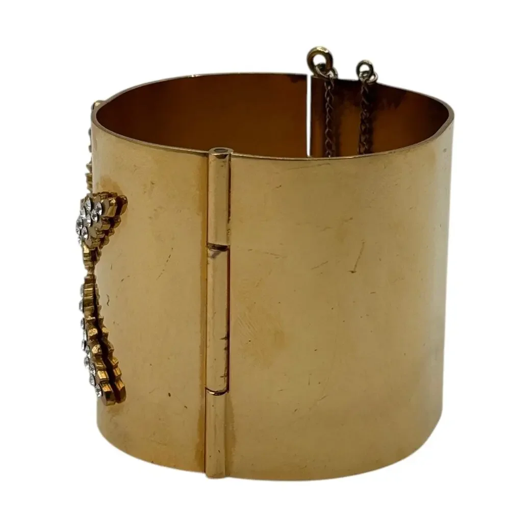 Chanel Snowflake Autumn 2001 Cuff Bangle Bracelet #2